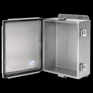 nVent HOFFMAN Wall Mount Continuous Hinge Cover EMC Weatherproof Enclosures Steel 12 x 12 x 6 in 14 ga NEMA 4X