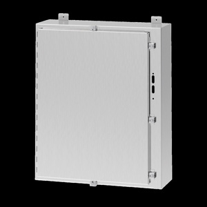 nVent HOFFMAN Wall Mount Continuous Hinge Cover Removable Door Weatherproof Enclosures Stainless Steel 36 x 31 x 8 in 14 ga NEMA 4X