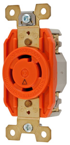 Hubbell Wiring Locking Single Receptacles 30 A 125/250 V 3P4W L14-30R Twist-Lock®