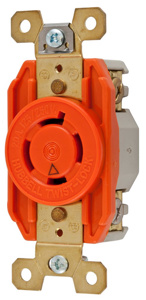 Hubbell Wiring Locking Single Receptacles 20 A 125/250 V 3P4W L14-20R Twist-Lock®