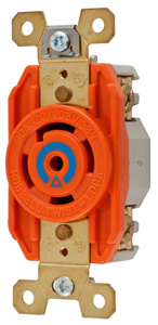 Hubbell Wiring Locking Single Receptacles 30 A 120/208 V 4P5W L21-30R Twist-Lock®