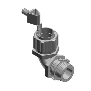 ABB Thomas & Betts 5200-GR Series 90 Degree <em class="search-results-highlight">Liquidtight</em> Grounding Connectors Non-insulated 3/8 in Compression x Threaded Malleable Iron