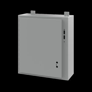 nVent HOFFMAN A25 Wall Mount Hinged Preferred Cutout N12 Disconnect Enclosures with Handle 24 x 22 x 8 in Continuous Hinge Steel NEMA 12/13