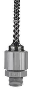 Hubbell Wiring Deluxe Series Meshed Strain Relief Cord Connectors Male Connector 3/4 in 0.625 - 0.750 in Closed Mesh, Multi-weave