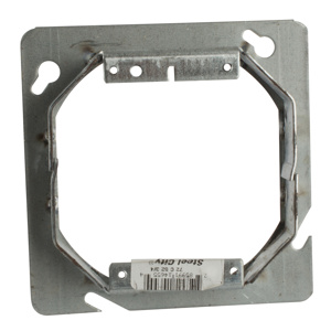 ABB Thomas & Betts 4-11/16 Square Box Plaster Rings 2 Gang Raised 3/4 in