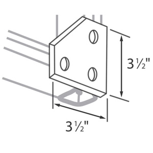 ABB Thomas & Betts <em class="search-results-highlight">Strut</em> Channel Corner Flat Plates