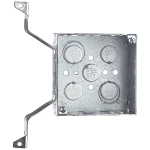 ABB Thomas & Betts Bracketed 4 Square 1900 Boxes 4 Square Box Bracket - DV Metallic 1-1/2 in