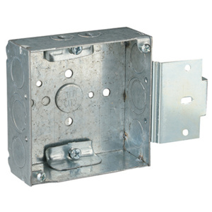 ABB Thomas & Betts Bracketed 4 Square 1900 Boxes 4 Square Box Bracket - MS Metallic 1-1/2 in