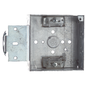 ABB Thomas & Betts Bracketed 4 Square 1900 Boxes 4 Square Box Bracket - MS Metallic 1-1/2 in