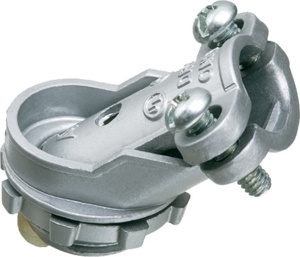 Arlington 4500 Series Flexible Screw Saddle Connectors 1/2 in 45 deg Clamp-on