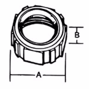 ABB Thomas & Betts BI Series Insulated Conduit Bushings 1-1/2 in Malleable Iron Insulated