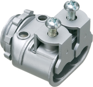 Arlington SG Saddlegrip Series Flexible Duplex Connectors 3/8 in Straight Set Screw