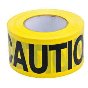 Brady B-912 Barricade Tape 3 in x 200 ft Caution Black on Yellow