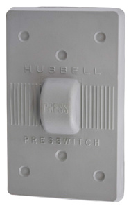 Hubbell Wiring Weatherproof Outlet Box Covers Toggle Switch 1 Gang Gray