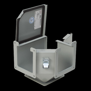 nVent HOFFMAN N12 Hinged Cover Lay-in Wiring Trough 90 Degree Elbow Outside Top Openings