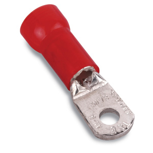 ABB Thomas & Betts RG Series Insulated Ring Terminals 2 AWG 1/4 in Red