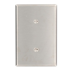 Leviton Oversized Blank Wallplates 1 Gang Stainless Steel 302 Stainless Steel Strap