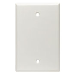 Leviton Midsized Blank Wallplates 1 Gang White Thermoset Plastic Box