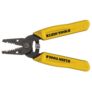 Klein Tools Cable Cutter & Strippers 14 - 10 AWG Solid Yellow Straight