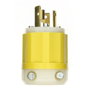 Leviton Black & White® Series Locking Plugs 30 A 125 V 2P3W L5-30P Uninsulated Black & White® Dry Location