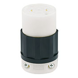 Leviton Black & White® Locking Connectors 20 A 277/480 V 4P5W L22-20R Uninsulated Black & White® Dry Location