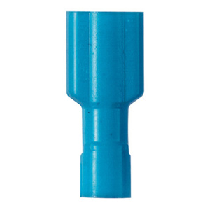 Panduit Female Insulated Disconnects 16 - 14 AWG Funnel Barrel 0.187 in Blue