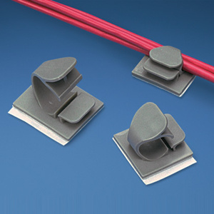 Panduit LWC Series Adhesive Backed Latching Cable Clips 0.000 - 0.500 in Surface