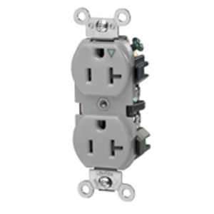 Leviton 5362IG Series Duplex Receptacles 20 A 125 V 2P3W 5-20R Heavy-Duty Industrial Specification Grade Gray<multisep/>Gray