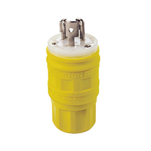 Leviton Wetguard® Locking Plugs 15 A 125 V 2P3W L5-15P Uninsulated Wetguard® Watertight
