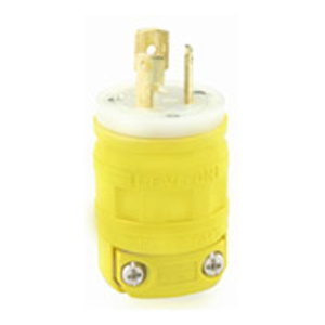 Leviton Dustguard® Locking Plugs 15 A 125 V 2P3W L5-15P Non-Insulated Dustguard® Dry Location