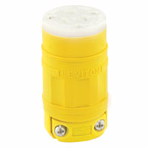 Leviton Dustguard® Locking Connectors 15 A 125 V 2P3W L5-15R Non-Insulated Dustguard® Dry Location