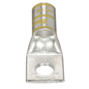 Panduit LCA Series Standard Barrel Compression Lugs 1/2 in 1 Hole Yellow 250 Cu