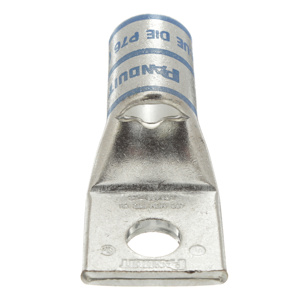 Panduit LCA Series Standard Barrel Compression Lugs 1/2 in 1 Hole Blue 400 Cu