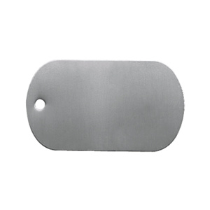 Panduit MT Series Marker Plates and Tags 304 Stainless Steel Silver 2.06 x 1.19 in