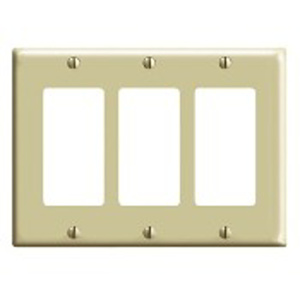 <em class="search-results-highlight">Leviton</em> Midsized Decorator Wallplates 3 Gang Ivory Nylon Device