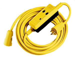 Hubbell Wiring Circuit Guard® GFP25C Series GFCI Line Cords 15 A Yellow
