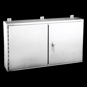 nVent HOFFMAN A12SW Wall Mount 304SS Two Door Hinged Latching N12 Enclosures 42 x 48 x 12 in Continuous Hinge, Two Door Stainless Steel NEMA 12