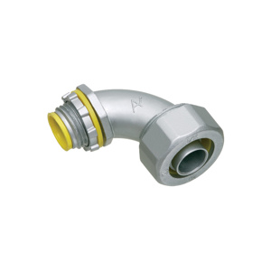 Arlington 90 Degree Metallic Liquidtight Connectors 1/2 in Zinc Die Cast Compression x Threaded