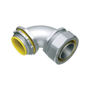 Arlington 90 Degree Metallic Liquidtight Connectors 1-1/2 in Zinc Die Cast Compression x Threaded