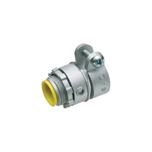 Arlington L42 Series Flexible Squeeze Connectors 1/2 in Straight Clamp-on