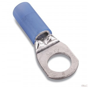 ABB Thomas & Betts RE Series Insulated Ring Terminals 6 AWG 3/8 in Blue