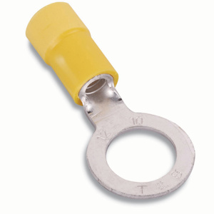 ABB Thomas & Betts RC Series Insulated Ring Terminals 12 - 10 AWG 1/4 in Yellow