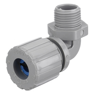 Hubbell Wiring NHC-CR Series Liquidtight Strain Relief 90 Degree Cord Connectors 1/2 in Nylon 0.380 - 0.500 in