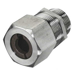 Hubbell Wiring SHC-SS Series Liquidtight Strain Relief Cord Connectors 3/4 in Stainless Steel 0.500 - 0.630 in