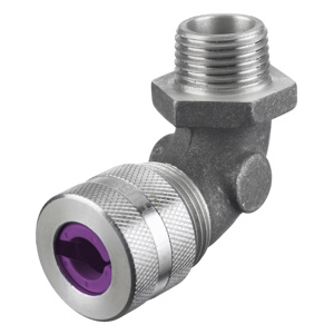 Hubbell Wiring NHC Series Liquidtight Strain Relief 90 Degree Cord Connectors 3/4 in Aluminum 0.750 - 0.880 in