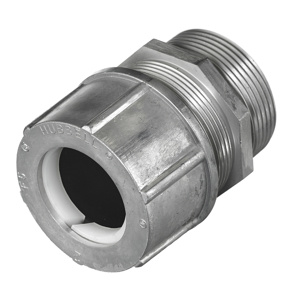 Hubbell Wiring SHC Series Liquidtight Strain Relief Cord Connectors 2 in Aluminum 2.190 - 2.310 in