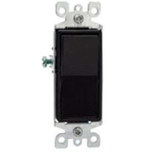 Leviton Decora® 5623-2 Series Rocker Switches 15 A 120/277 V Black