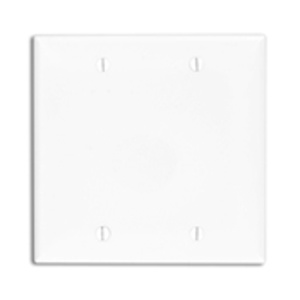 Leviton 80725 Series Wallplates 2 Gang Blank White