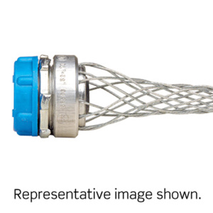 Leviton Dust-tight Series Meshed Strain Relief Cord Connectors Male Connector 3/4 in 0.520 - 0.730 in Closed Mesh, Single Weave