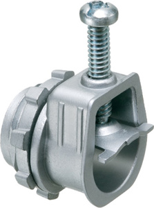 Arlington L Take All Series Flexible Screw Saddle Connectors 1/2 in Straight Clamp-on